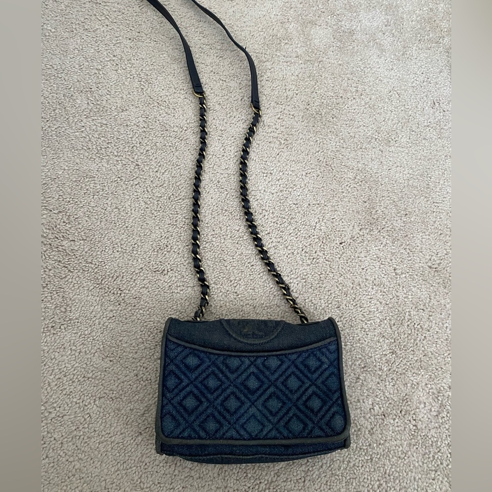 Tory Burch vintage jean crossbody!